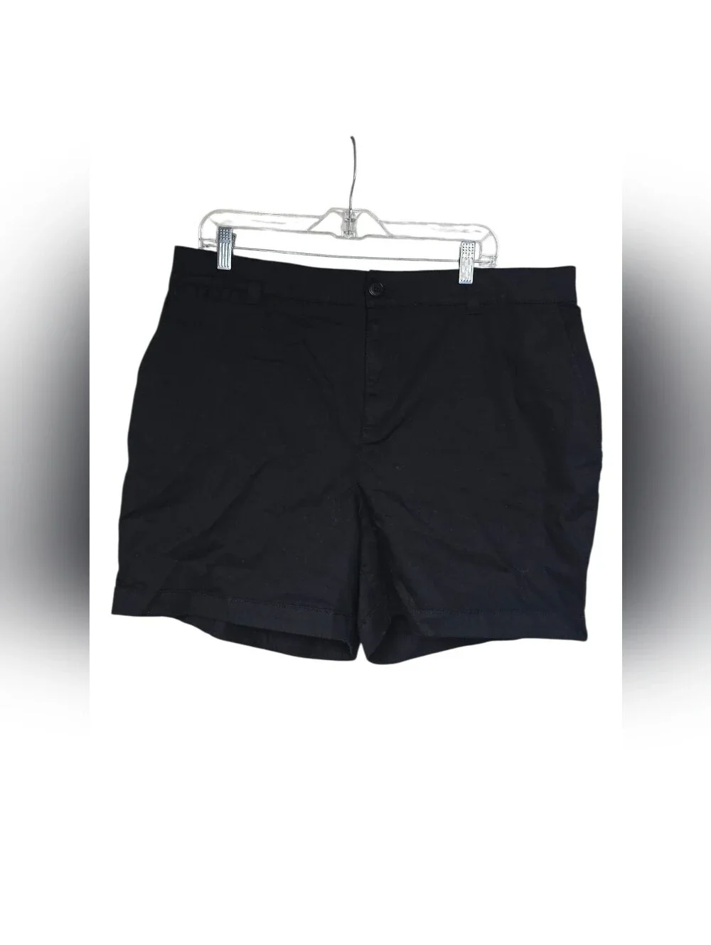 NWT Lane Bryant Chino Collection Black Shorts Womens Size 16